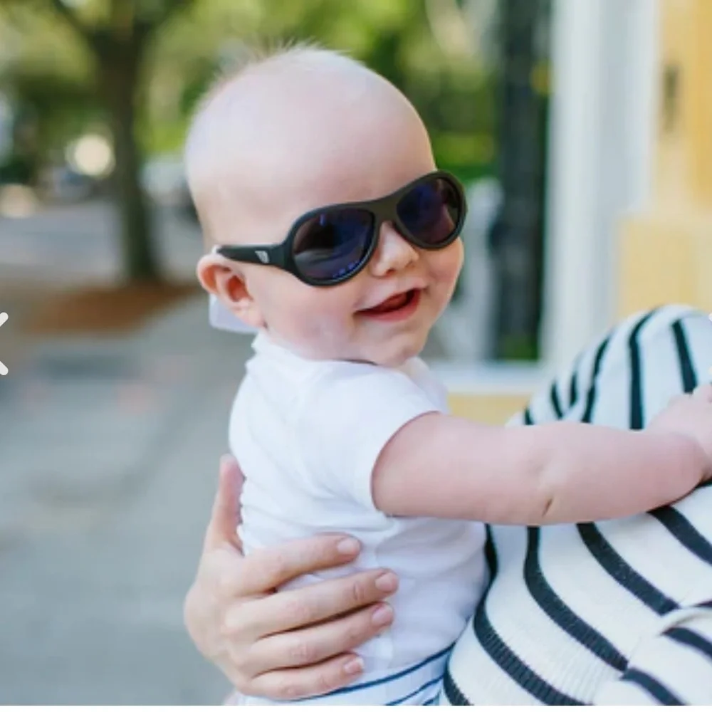 Babiators Originals Aviators Jet Black Smoke Lenses 3-5 years